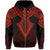 Hawaii Polynesian Hoodie Limited (Zip up) Tab Style Red - Polynesian Pride