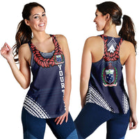 (Custom Personalised) Samoan Ula Fala Art Women Tank Top - LT12 - Polynesian Pride