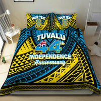 (Custom Personalised) Tuvalu Bedding Set 44th Independence Anniversary - Tribal Pattern - LT12 - Polynesian Pride