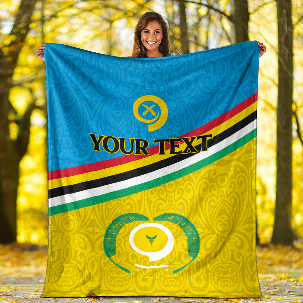 (Custom Personalised) Vanuatu Torba Province Blanket - Flag Style - LT12 - Polynesian Pride