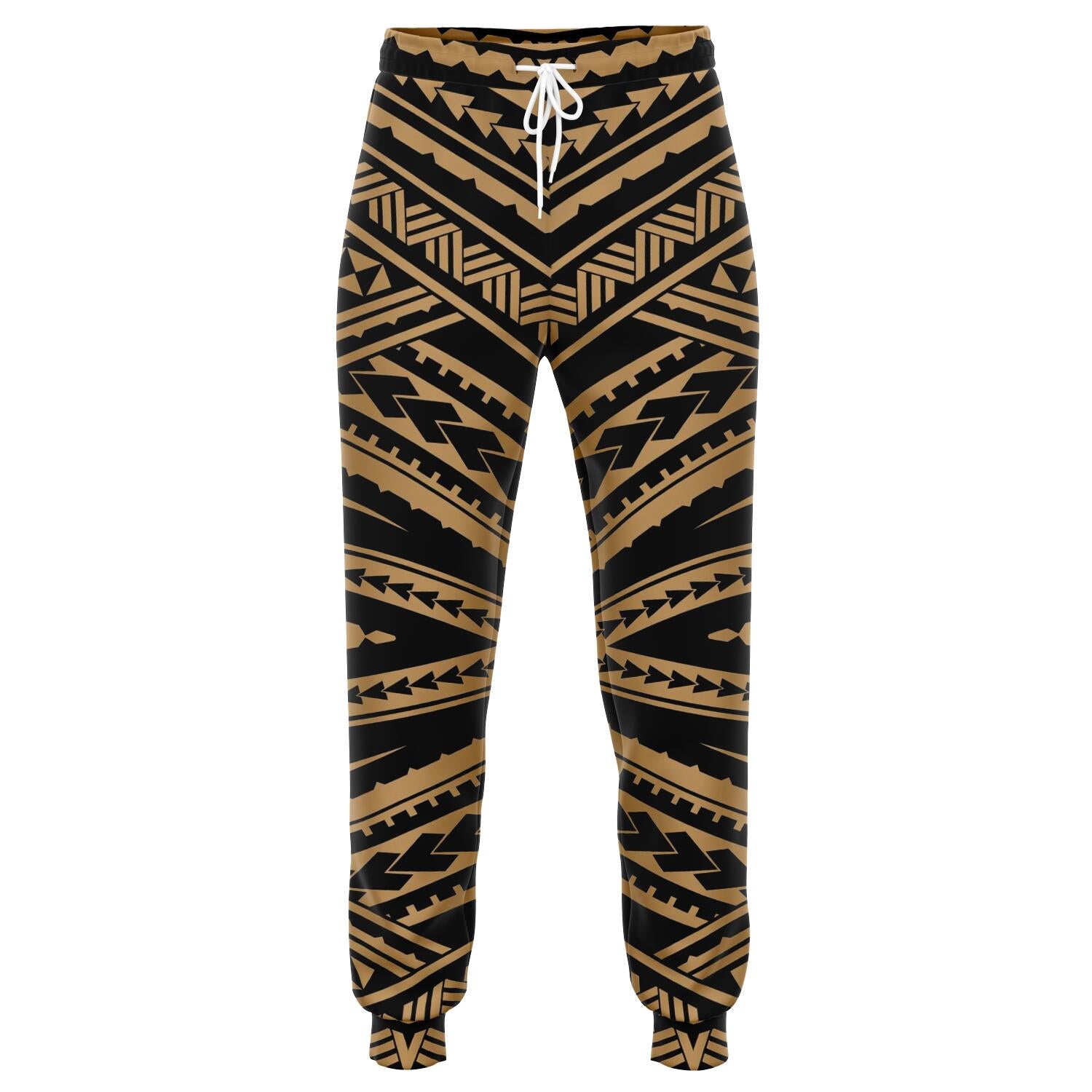 Polynesian Tatau Gold Joggers Unisex Gold - Polynesian Pride