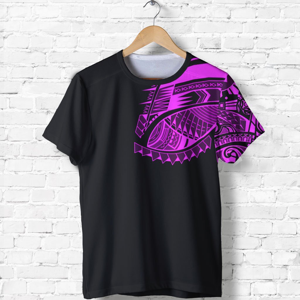 Polynesian T Shirt Polynesian Chest Tattoo Special Pink Unisex Pink - Polynesian Pride