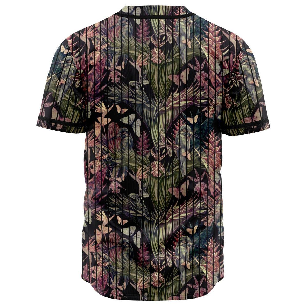 Palm Leaves, Tropical Flowers Baseball Jersey - Polynesian Pride