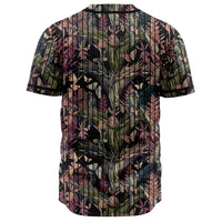Palm Leaves, Tropical Flowers Baseball Jersey - Polynesian Pride
