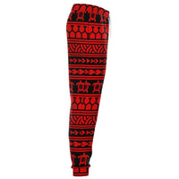 Polynesian Tattoo Tribal Red Joggers - Polynesian Pride