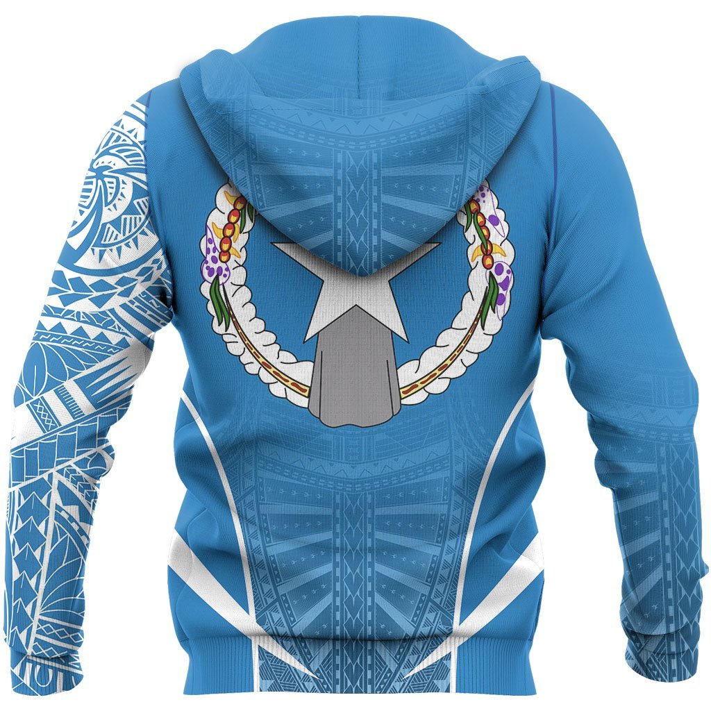 Northern Mariana Islands Active Special Hoodie Northern Mariana Islands Seal Polynesian Tattoo - Polynesian Pride