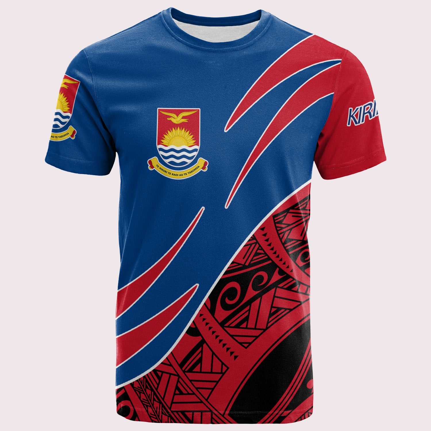 Kiribati T Shirt Symmetrical Lines Unisex Blue - Polynesian Pride