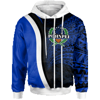 Pohnpei Hoodie Special Unisex Blue - Polynesian Pride