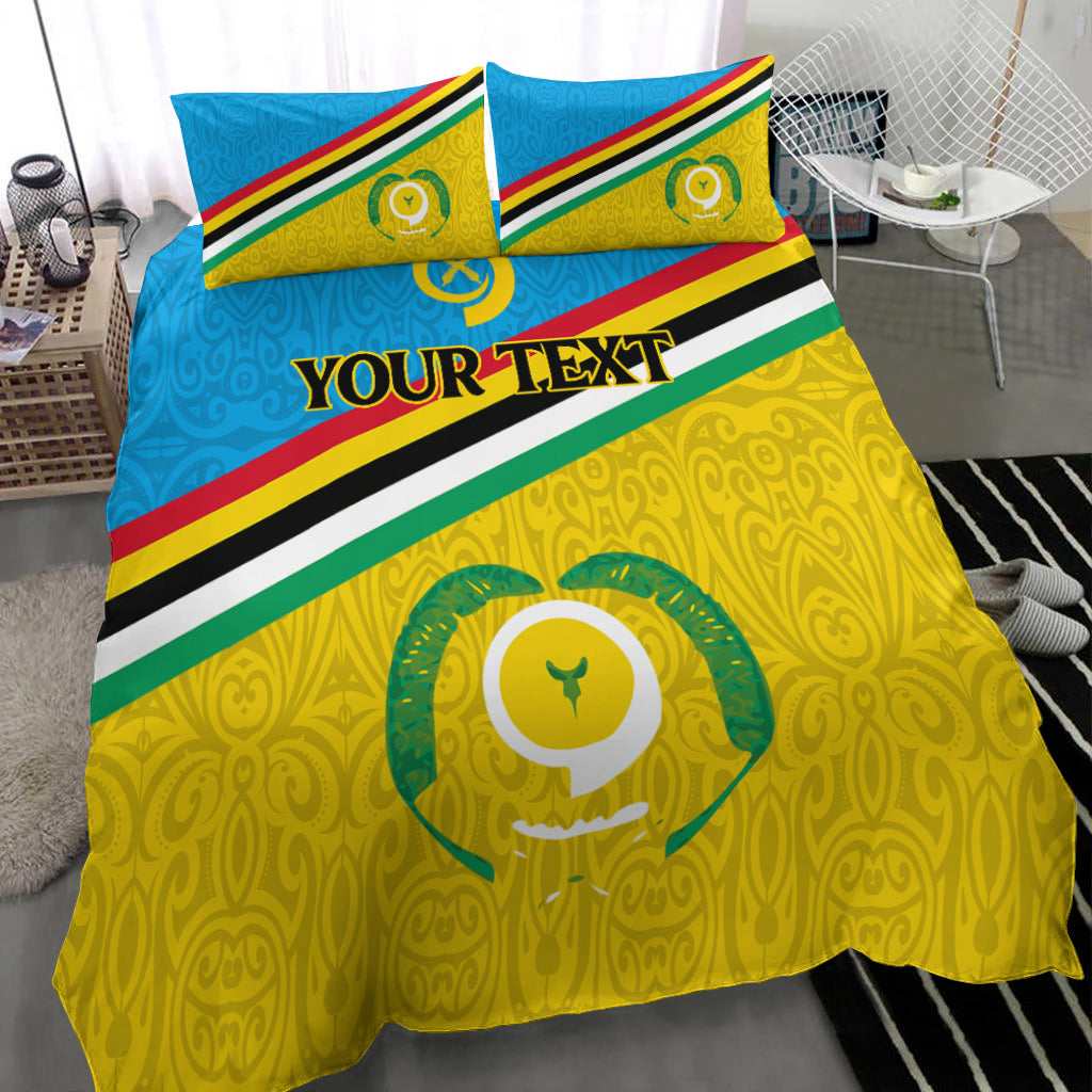 (Custom Personalised) Vanuatu Torba Province Bedding Set - Flag Style - LT12 - Polynesian Pride