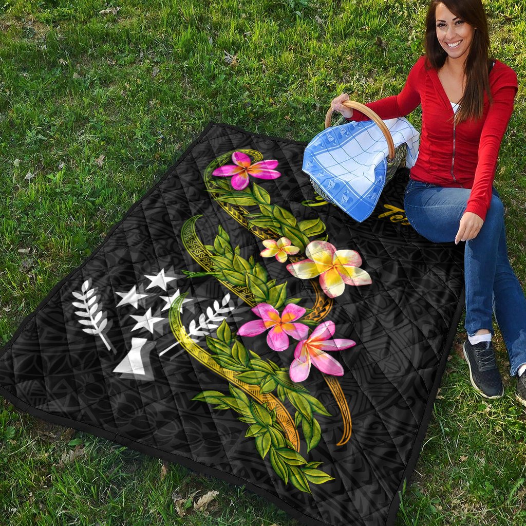 Kosrae Polynesian Custom Personalised Quilt - Plumeria Tribal - Polynesian Pride