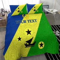 (Custom Personalised) Vanuatu Malampa Province Bedding Set - Flag Style - LT12 - Polynesian Pride