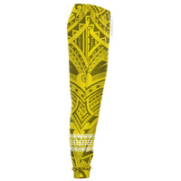 Hawaii Kanaka Map Yellow Kakau Joggers - Polynesian Pride