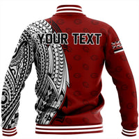 (Personalized) Hawaii Baseball Jacket - Farrington High Tribal Kakau Baseball Jacket - AH - Polynesian Pride