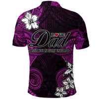 Custom Polynesian Fathers Day Polo Shirt I Love You In Every Universe Pink LT8 - Polynesian Pride