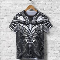 Polynesian T Shirt Micronesian Tattoo A16 Unisex White - Polynesian Pride