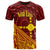 Rotuma T Shirt Noatau Tapa Patterns With Bamboo Unisex Red - Polynesian Pride