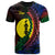 New Caledonia T Shirt Vao Wings Style Flag Color Unisex Black - Polynesian Pride