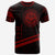 Federated States of Micronesia T Shirt In My Heart Style Red Polynesian Patterns Unisex Black - Polynesian Pride