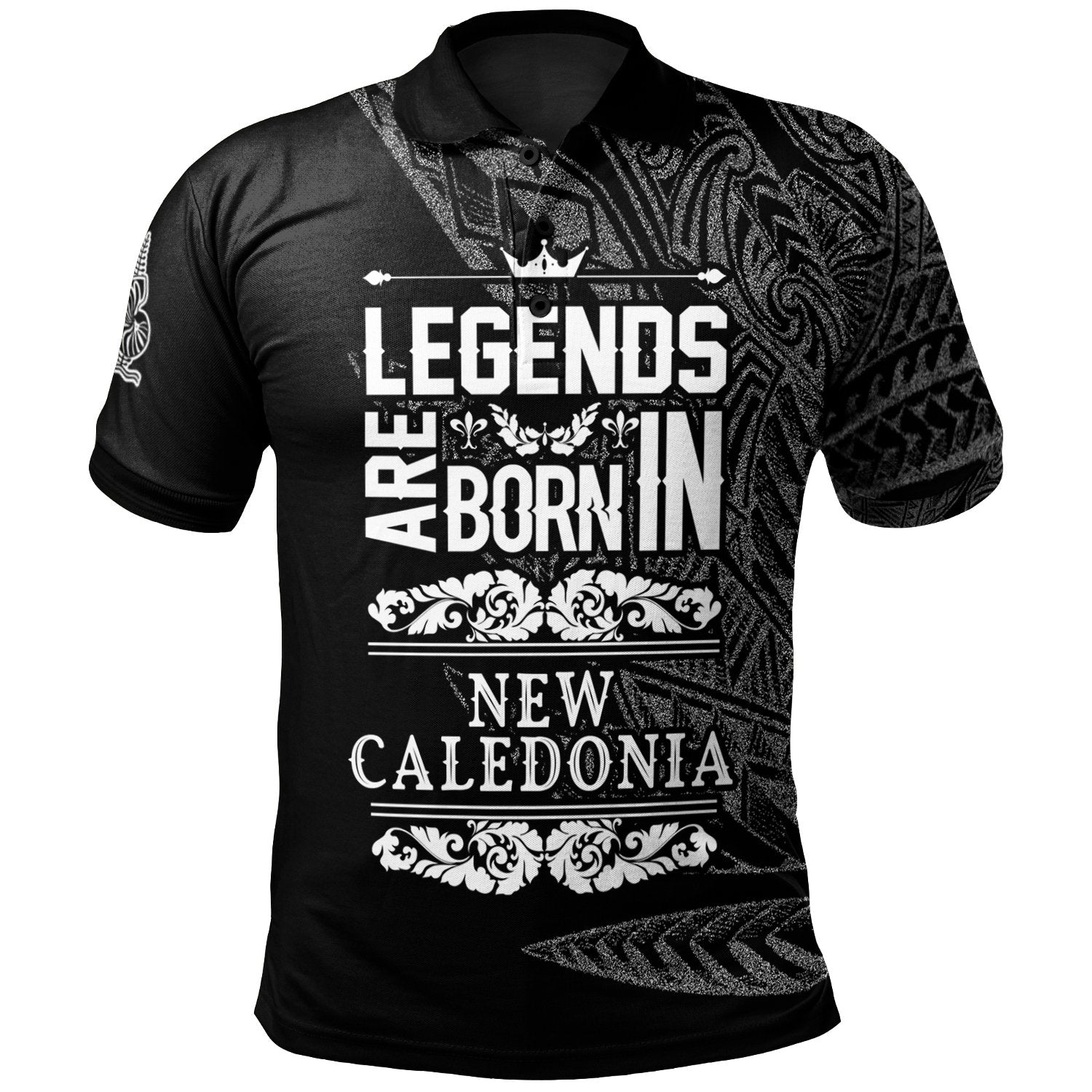 New Caledonia Polo Shirt Legends Are Born In White Color Unisex White - Polynesian Pride