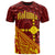 Rotuma T Shirt Tapa Patterns With Bamboo Unisex Red - Polynesian Pride