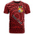 Tonga T Shirt Custom Tapa Patterns With Bamboo Unisex Red - Polynesian Pride