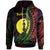 New Caledonia Hoodie Touho Wings Style Flag Color Unisex Black - Polynesian Pride