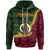 Vanuatu Hoodie Pentecost Island Seal of Vanuatu Polynesian Patterns Unisex Green - Polynesian Pride