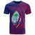 Guam T Shirt Merizo Wings Style Unisex Blue - Polynesian Pride