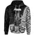 New Caledonia Islands Hoodie Poum Seal of New Caledonia Polynesian Patterns Unisex Black - Polynesian Pride