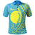 Palau Polo Shirt Wings Style Unisex Blue - Polynesian Pride