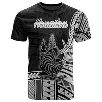 New Caledonia Islands T Shirt Houailou Seal Of New Caledonia Islands Polynesian Patterns Unisex Black - Polynesian Pride