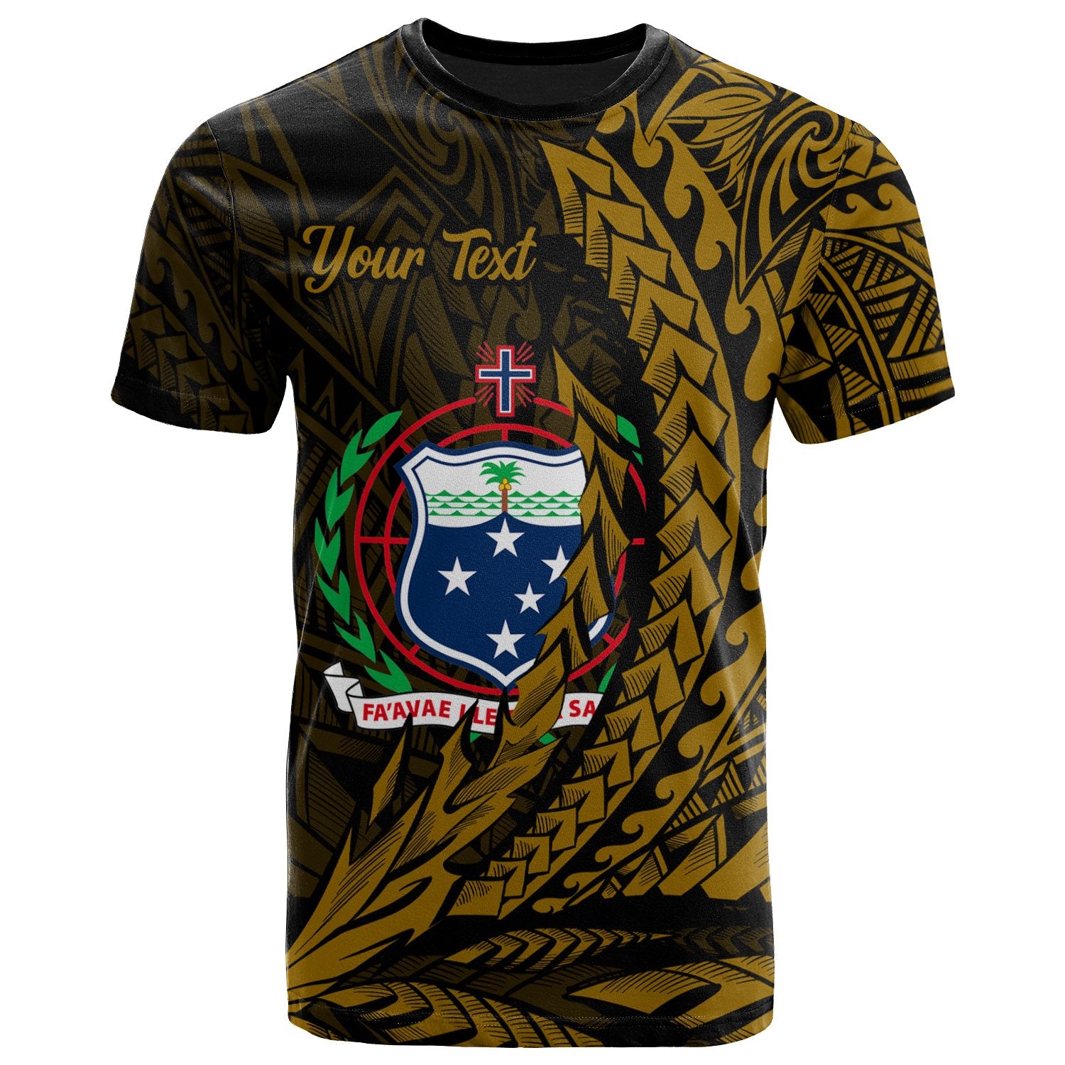 Samoa T Shirt Custom Wings Style Unisex Black - Polynesian Pride