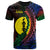 New Caledonia T Shirt Wala Wings Style Flag Color Unisex Black - Polynesian Pride