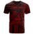 American Samoa T Shirt Fagaalu Polynesian Red Patterns Unisex Black - Polynesian Pride