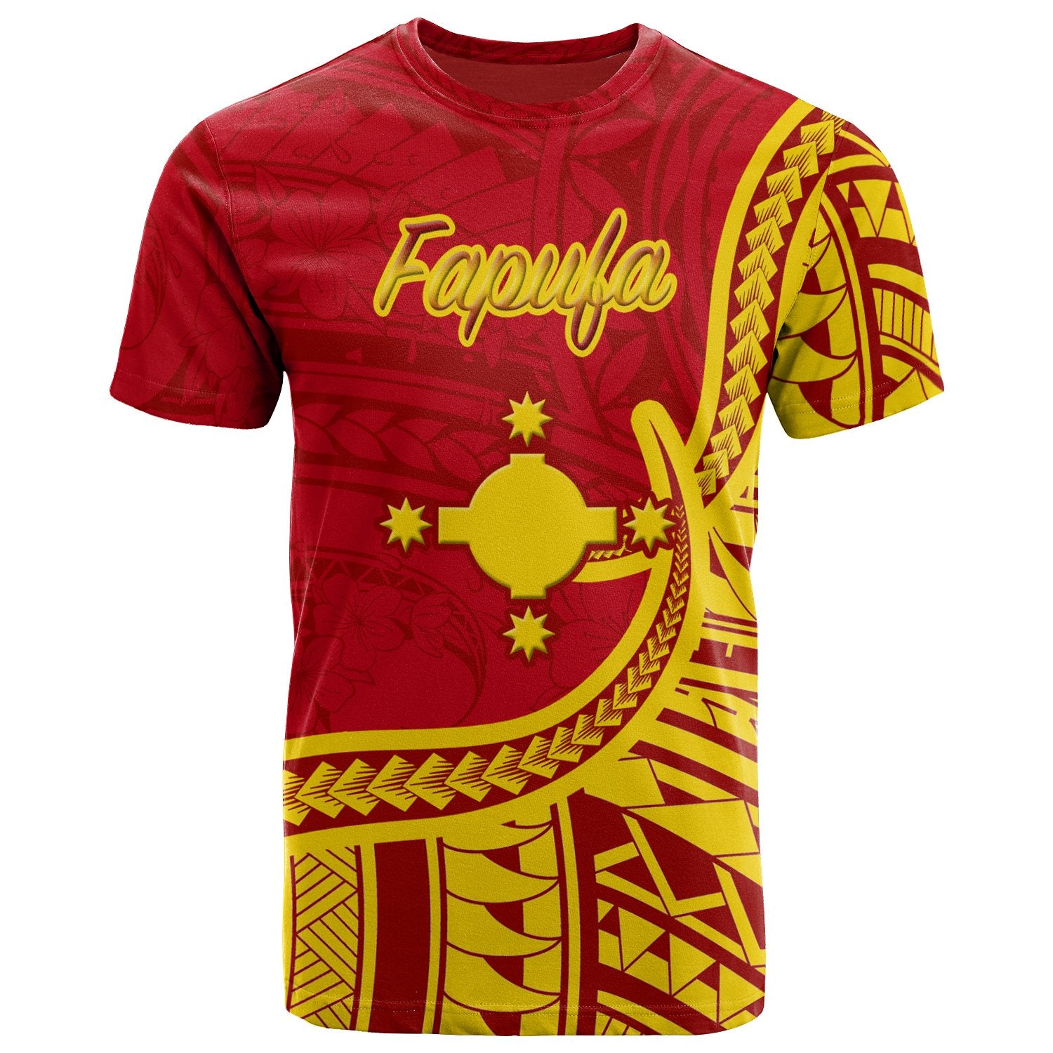 Rotuma T Shirt Fapufa Flag Rotuma Unisex Red - Polynesian Pride