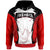 Papua New Guinea Hoodie Finschhafen PNG Coat ofrms Unisex Red Black - Polynesian Pride