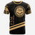 Federated States of Micronesia T Shirt In My Heart Style Gold Polynesian Patterns Unisex Black - Polynesian Pride
