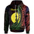 New Caledonia Hoodie Poum Wings Style Flag Color Unisex Black - Polynesian Pride