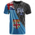 Fiji T Shirt Fijian Day 50th Anniversary With Tapa Patterns Unisex Black - Polynesian Pride