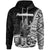 New Caledonia Islands Hoodie Ponerihouen Seal of New Caledonia Polynesian Patterns Unisex Black - Polynesian Pride