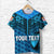 Custom Fiji Rugby T Shirt Coconut Sporty Vibes Blue Unisex Blue - Polynesian Pride