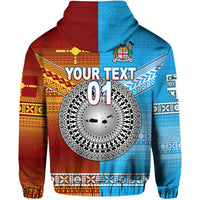 Custom Fiji Rotuma Hoodie Tapa Pattern Together LT8 - Polynesian Pride