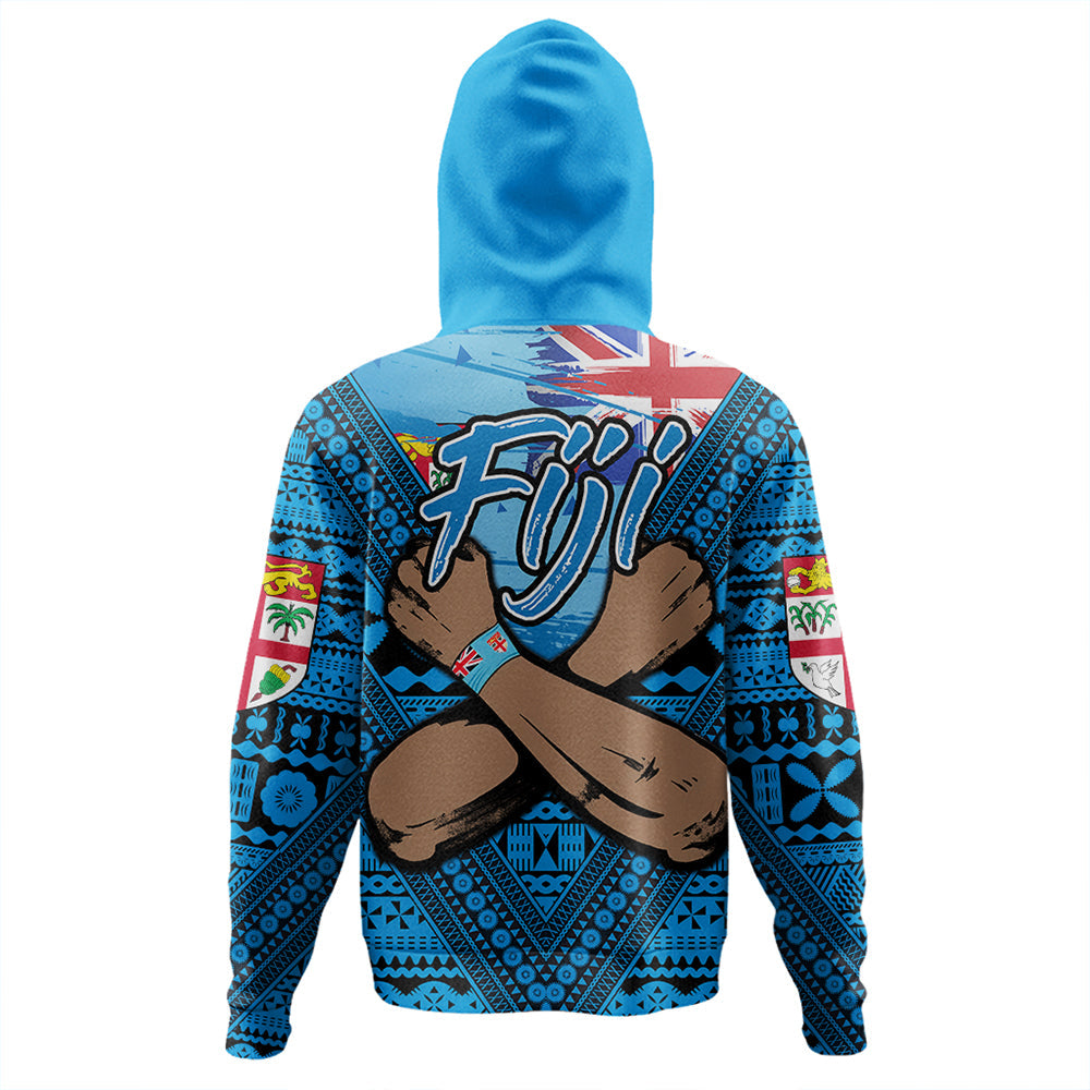 Fiji Bula Flag Hoodie LT10 - Polynesian Pride