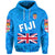 Custom Fiji Day Hoodie Flag Vibes LT8 - Polynesian Pride