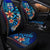 Fiji Custom Personalised Car Seat Covers - Vintage Tribal Mountain - Polynesian Pride