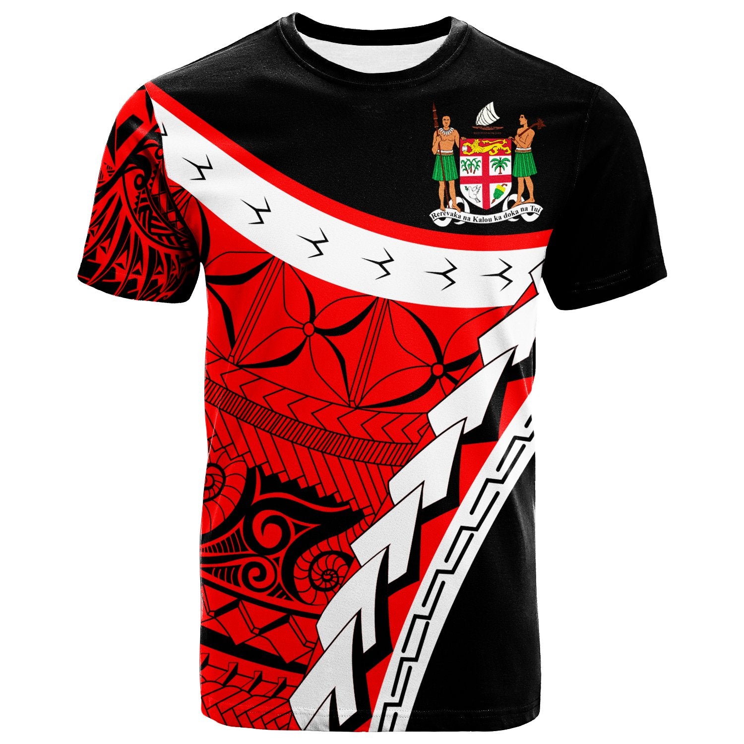 Fiji Custom T Shirt Proud of FSM Unisex Black - Polynesian Pride