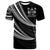Fiji Custom Personalised T-Shirt - Wave Pattern Alternating White Color