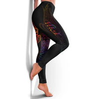 Fiji Leggings - Butterfly Polynesian Style - Polynesian Pride