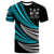 Fiji Custom T Shirt Wave Pattern Alternating Unisex Black - Polynesian Pride