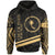Chuuk State Hoodie In My Heart Style Gold Polynesian Patterns Unisex Black - Polynesian Pride